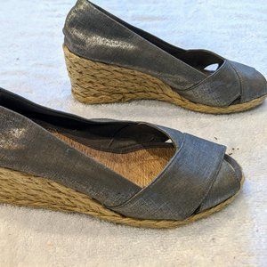 Lauren Ralph Lauren Cecilia Silver Espadrilles
